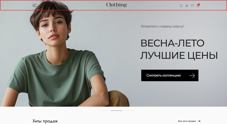 Шаблон "Clothing" - 5432